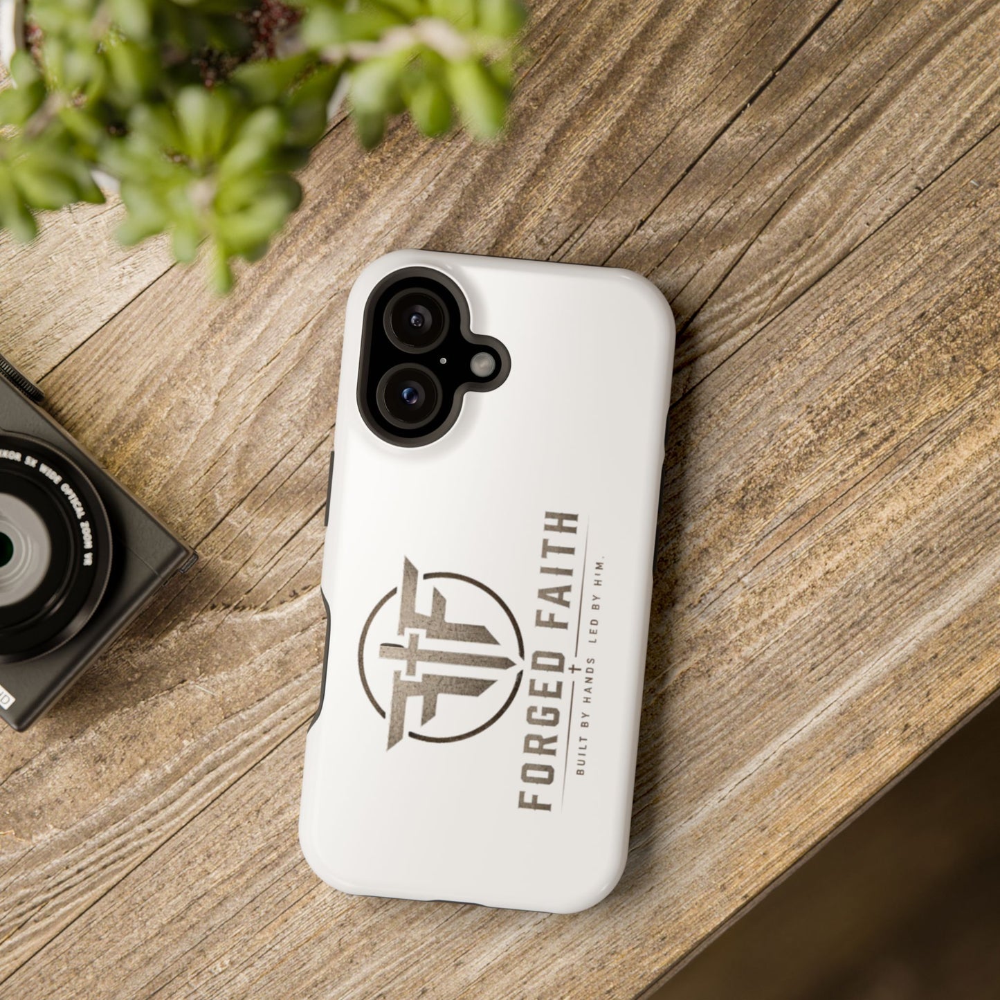 Magnetic Forged Faith logo phone case