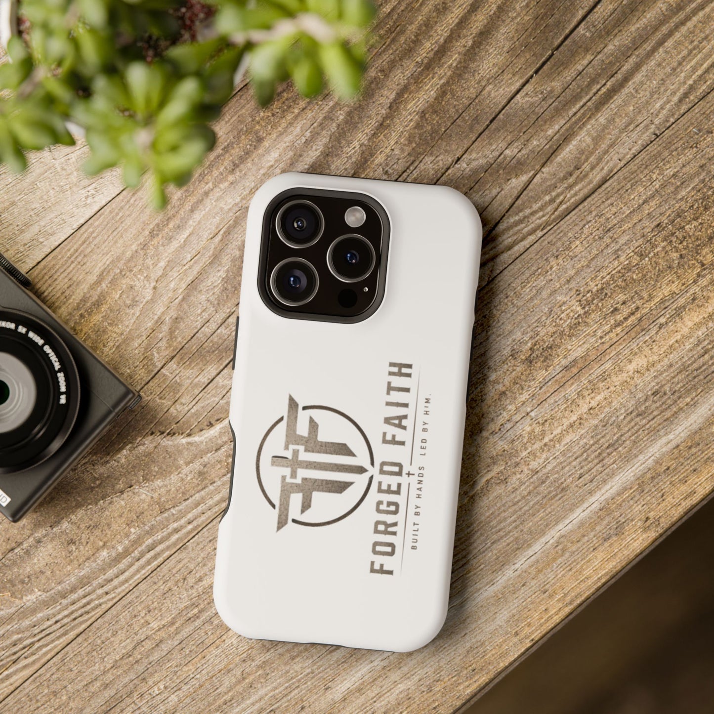Magnetic Forged Faith logo phone case