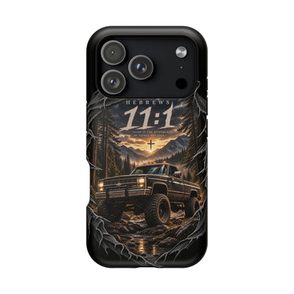 Hebrews 11:1 magnetic phone case