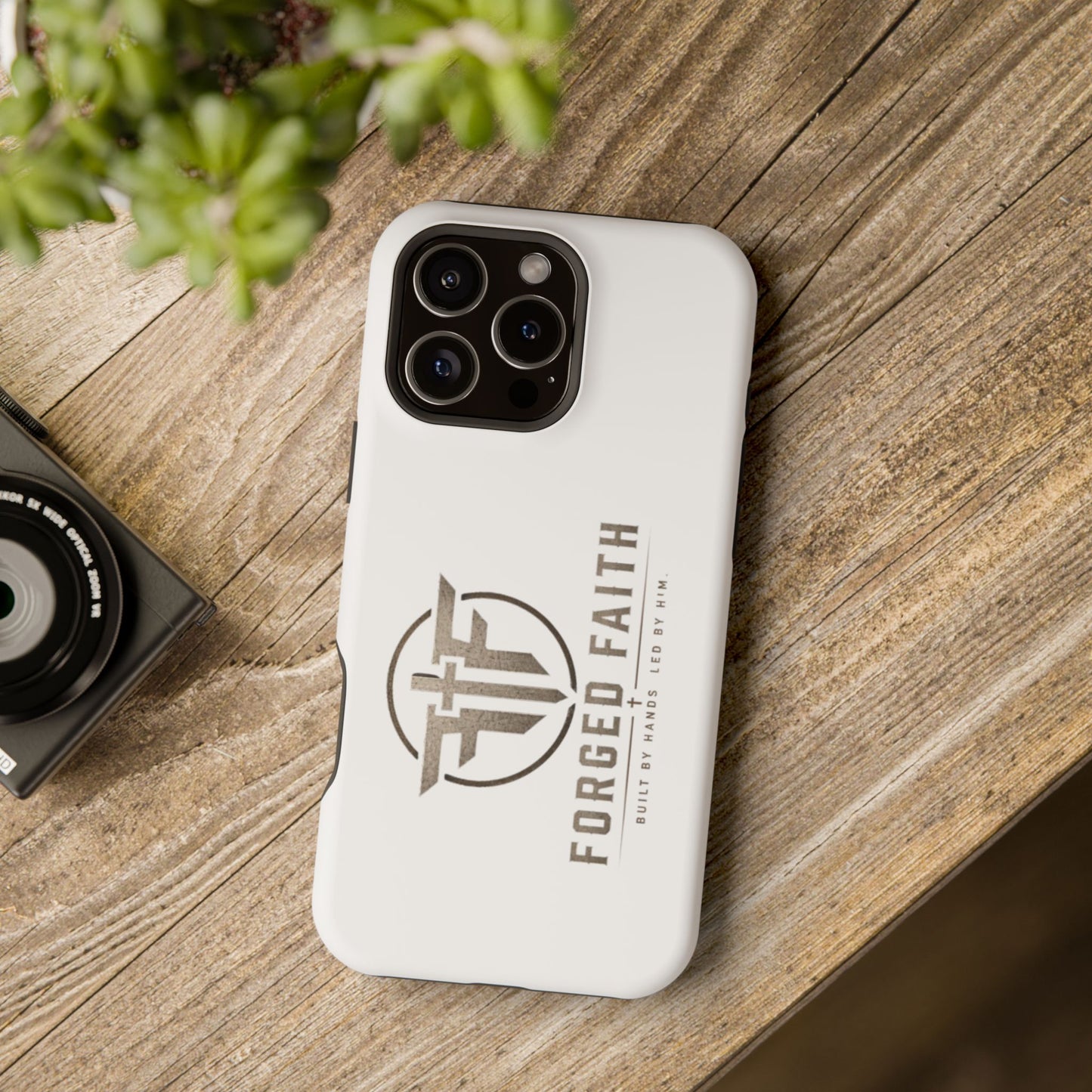 Magnetic Forged Faith logo phone case